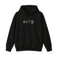 Radiology Tech Black Cat Squad X Ray embroidered hoodie in Black — front view
