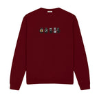 Radiology Tech Black Cat Squad X Ray embroidered sweatshirt in Marron — chest embroidery