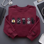 Personalized Radiology Black Cats X-Ray Tech embroidered sweatshirt — front view
