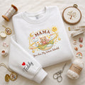 Mama Whole World Teddy Planet Custom Name Sweatshirt embroidered sweatshirt — front view