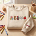 Preschool Abc Blocks Custom Name embroidered sweatshirt — front view
