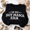 In My Boy Mama Era Varsity Stars embroidered sweatshirt — front view