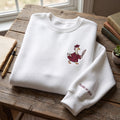 Personalized Graduation Goose Cap Gown embroidered sweatshirt — front view