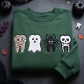 Halloween Dentist Mummy Ghost Spider Skeleton Tooth embroidered sweatshirt — front view