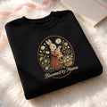 Bloomed by Mama Bunny Mother Baby Wildflower Basket embroidered sweatshirt — front view