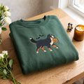 Bernese Mountain Dog Halloween Pumpkin Bats embroidered sweatshirt — front view