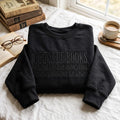 I Rescue Books Trapped in the Bookstore Funny Book Lover Reader embroidered sweatshirt — front view