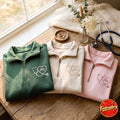 Personalized RN Nurse Stethoscope Heart embroidered sweatshirt — front view