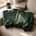 Potter I Throw Things Minimalist Pottery Wheel Left Chest embroidered sweatshirt — front view