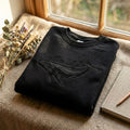 All Is Whale Humpback Ocean Lover embroidered sweatshirt — front view