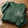 Personalized Best Grandpa by Par Golf Club Ball embroidered sweatshirt — front view