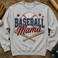 Baseball Mama Bold Stitch Scene Chest embroidered sweatshirt - front view