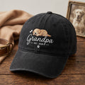 Grandpa Est Embroidered Hat — Washed Hat
