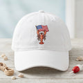 Patriotic Lobster American Flag Embroidered Hat — Baseball Cap