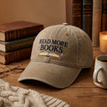 Read More Books Open Book Stars Embroidered Hat — Washed Hat
