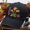 Carnivorous Plants Venus Flytrap Pitcher Plant Sundew Botanical Embroidered Hat — Washed Hat