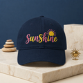 Sunshine Sun Script Colorful Embroidered Hat