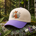 Fox Wildflowers Botanical Garden Embroidered Two-Tone Hat