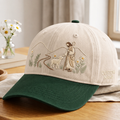 Personalized Jesus Good Shepherd Lamb Wildflower Mountain Embroidered Two-Tone Hat