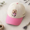 Personalized Custom Pet Portrait Smiling Dog Embroidered Hat — Baseball Cap