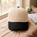 Apparently I Like Soccer Funny Embroidered Two-Tone Hat