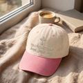 I'm A Project That Keeps Jesus Busy Cross Christian Embroidered Two-Tone Hat