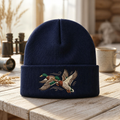 Flying Mallard Ducks Duck Hunting Wildlife Embroidered Beanie