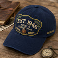 Personalized 80th Birthday Est Embroidered Hat — Washed Hat
