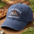 Out Of Breath Hiking Society Raccoon Embroidered Hat — Washed Hat