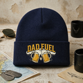 Dad Fuel Beer Mugs Cheers Funny Father Embroidered Beanie