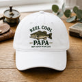 Reel Cool Papa Best Catch Of My Life Bass Fish Embroidered Hat — Baseball Cap