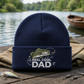 Reel Cool Dad Bass Fish Fishing Hook Embroidered Beanie