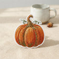 Fall Pumpkin Harvest Autumn Vine Iron On Embroidered Patch — Iron-on patch