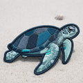 Sea Turtle Ocean Beach Iron On Embroidered Patch — Iron-on patch