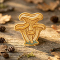 Chanterelle Mushroom Cluster Nature Forest Iron On Embroidered Patch — Iron-on patch