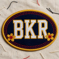 Personalized Monogram Block Letter Iron-On Keepsake Iron On Embroidered Patch — Iron-on patch