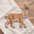 Bobcat Iron On Patch Lynx Wildcat Spotted Wildlife Iron On Embroidered Patch — Iron-on patch