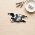 Common Loon Bird Iron On Patch Lake Wildlife Vintage Style Iron On Embroidered Patch — Iron-on patch